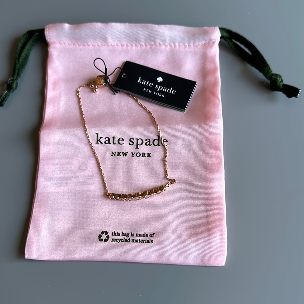 NWT Kate Spade slider bracelet rose gold